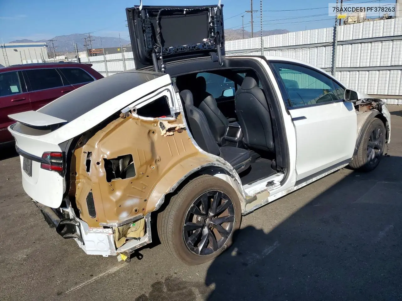 2023 Tesla Model X VIN: 7SAXCDE51PF378263 Lot: 61585236
