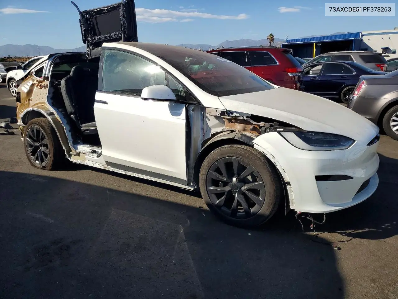 2023 Tesla Model X VIN: 7SAXCDE51PF378263 Lot: 61585236