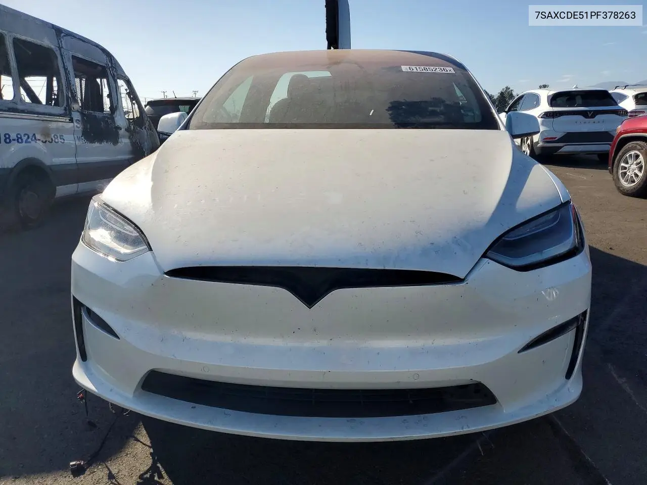 2023 Tesla Model X VIN: 7SAXCDE51PF378263 Lot: 61585236