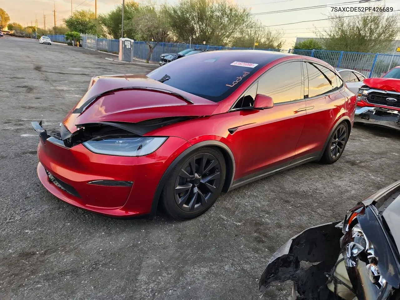 2023 Tesl Model X VIN: 7SAXCDE52PF426689 Lot: 61625996