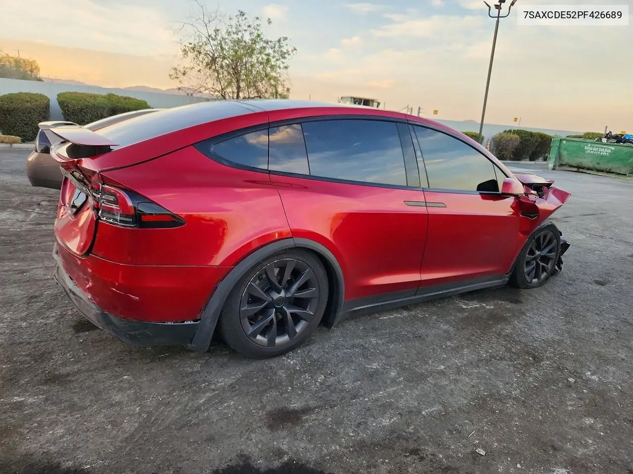2023 Tesl Model X VIN: 7SAXCDE52PF426689 Lot: 61625996