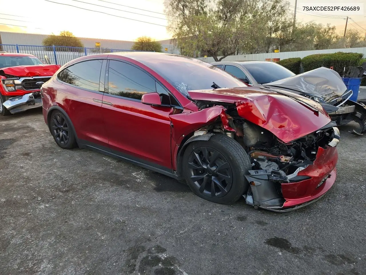 2023 Tesl Model X VIN: 7SAXCDE52PF426689 Lot: 61625996