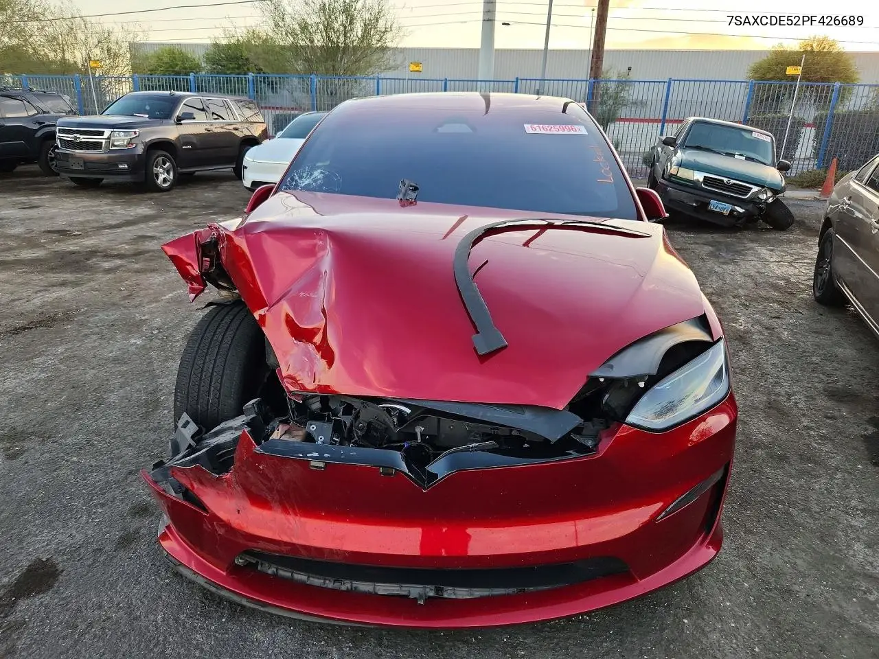 2023 Tesl Model X VIN: 7SAXCDE52PF426689 Lot: 61625996