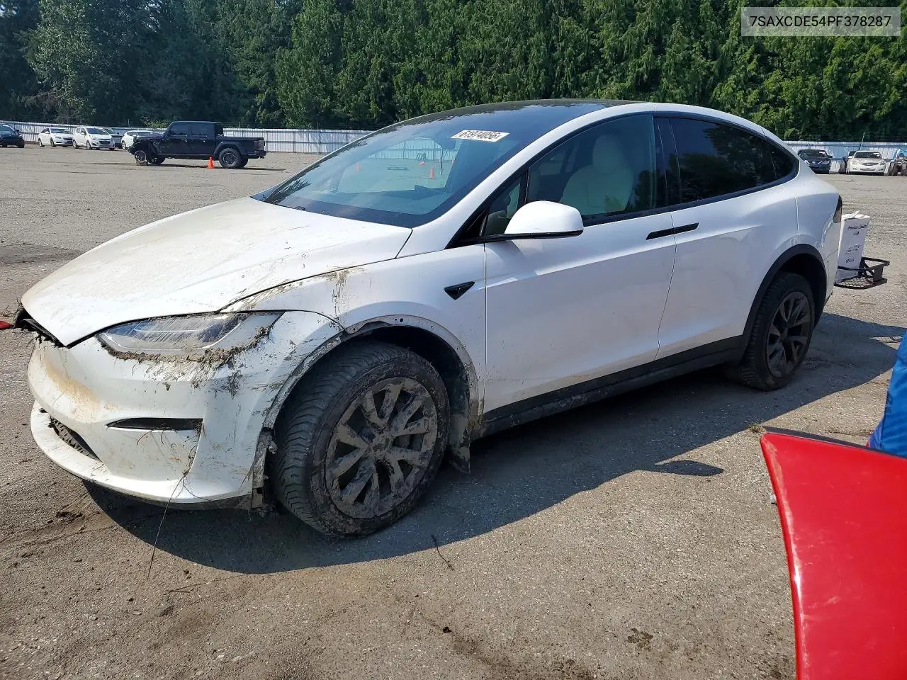 2023 Tesla Model X VIN: 7SAXCDE54PF378287 Lot: 61974056