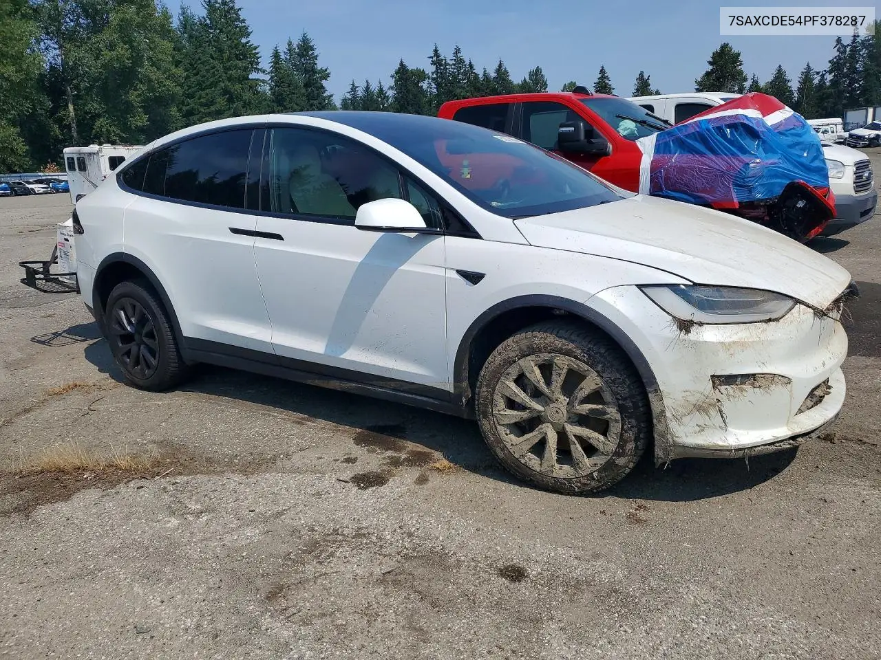 2023 Tesla Model X VIN: 7SAXCDE54PF378287 Lot: 61974056