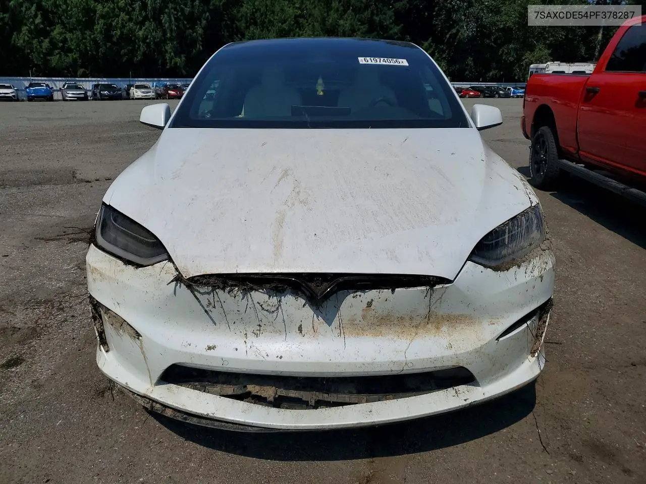 2023 Tesla Model X VIN: 7SAXCDE54PF378287 Lot: 61974056