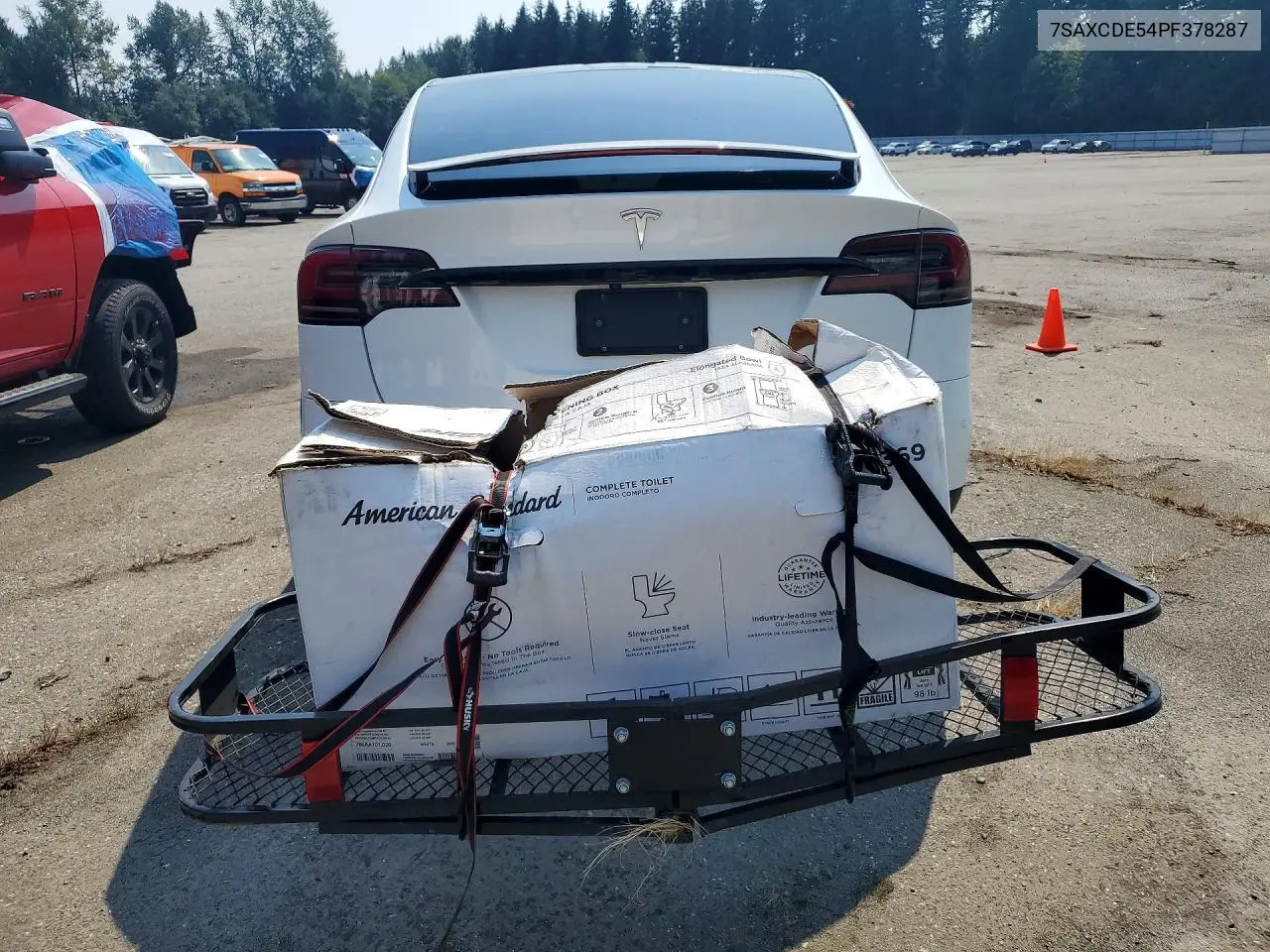 2023 Tesla Model X VIN: 7SAXCDE54PF378287 Lot: 61974056
