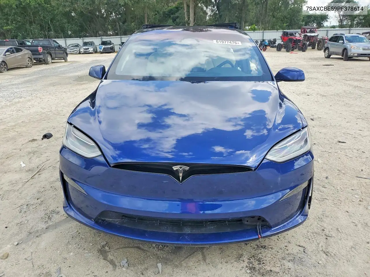 2023 Tesla Model X VIN: 7SAXCBE59PF378614 Lot: 61977476