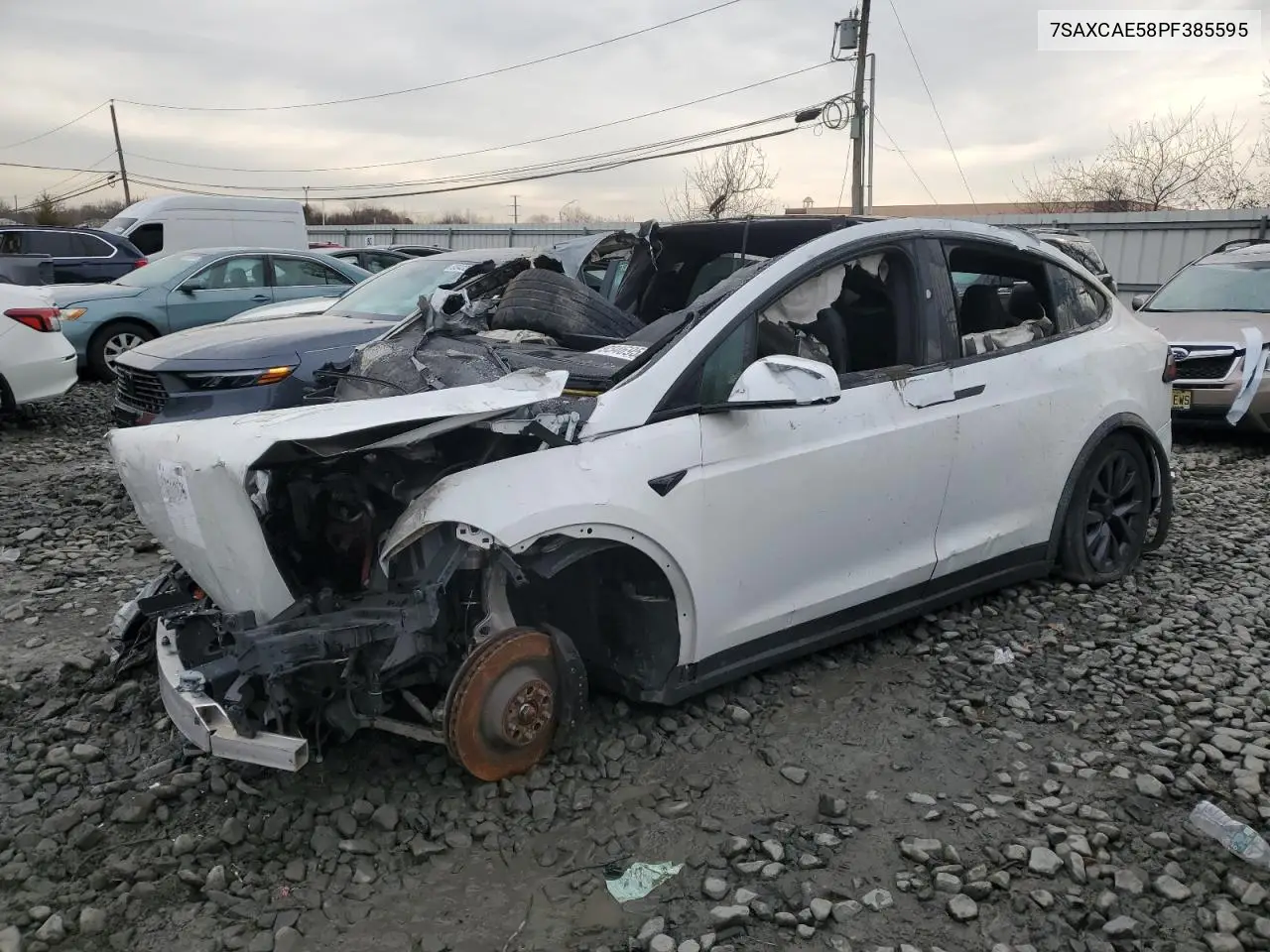 2023 Tesla Model X VIN: 7SAXCAE58PF385595 Lot: 93469525