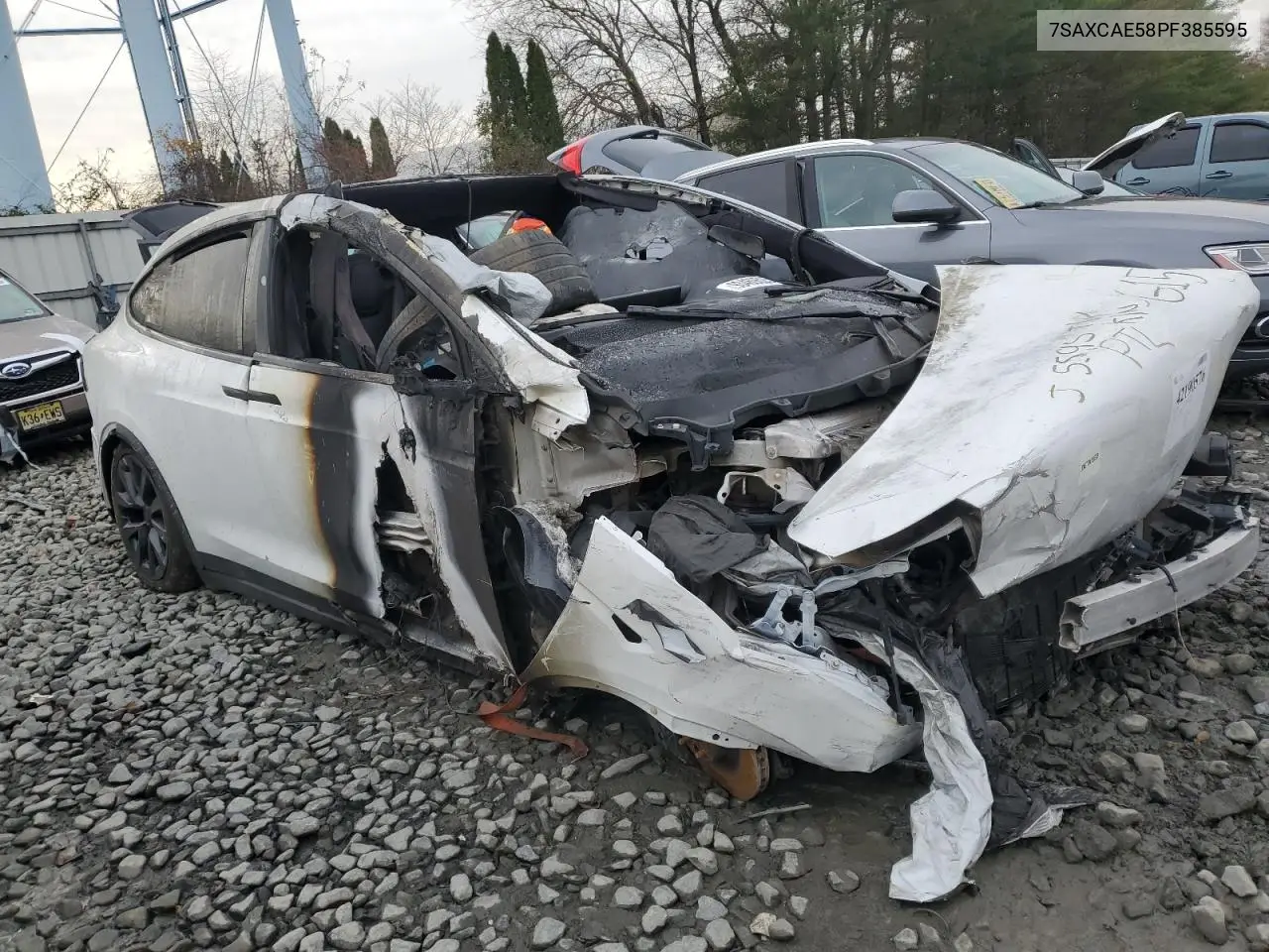 2023 Tesla Model X VIN: 7SAXCAE58PF385595 Lot: 93469525