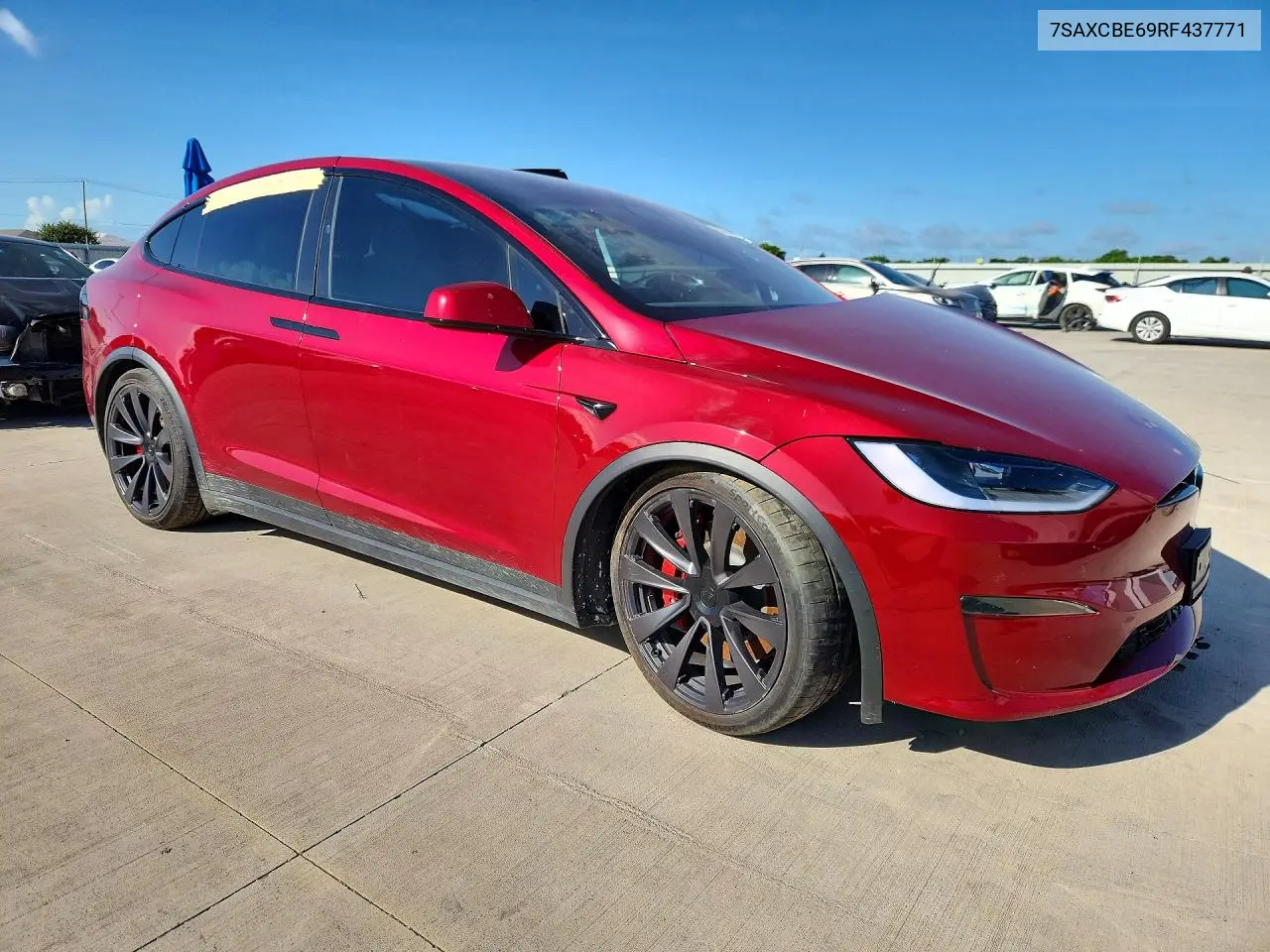 2024 Tesla Model X VIN: 7SAXCBE69RF437771 Lot: 53216816