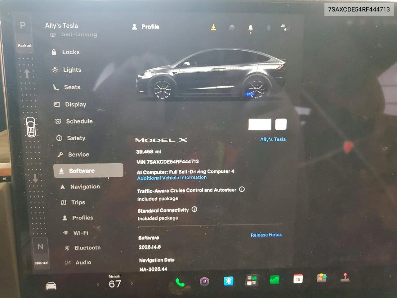 2024 Tesla Model X VIN: 7SAXCDE54RF444713 Lot: 57344766