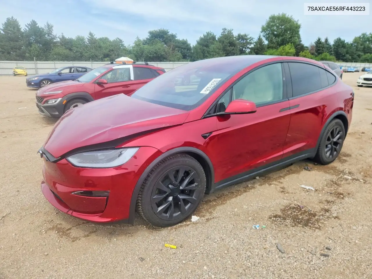 2024 Tesla Model X VIN: 7SAXCAE56RF443223 Lot: 60247636