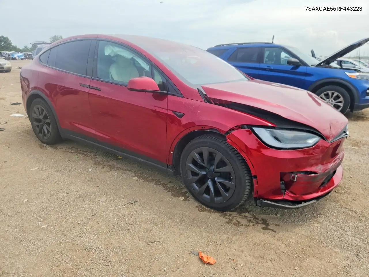 2024 Tesla Model X VIN: 7SAXCAE56RF443223 Lot: 60247636