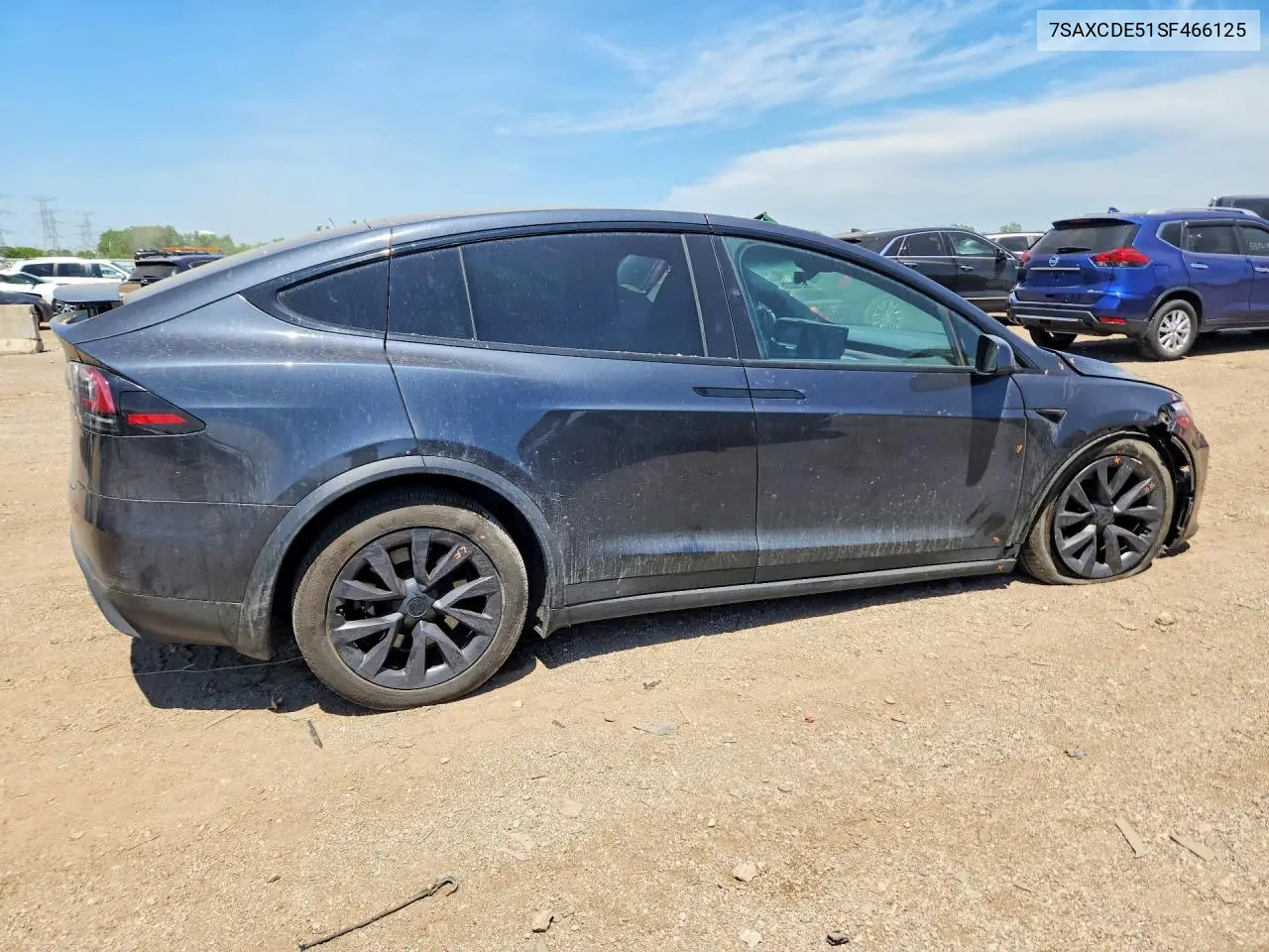 2025 Tesla Model X VIN: 7SAXCDE51SF466125 Lot: 55780226