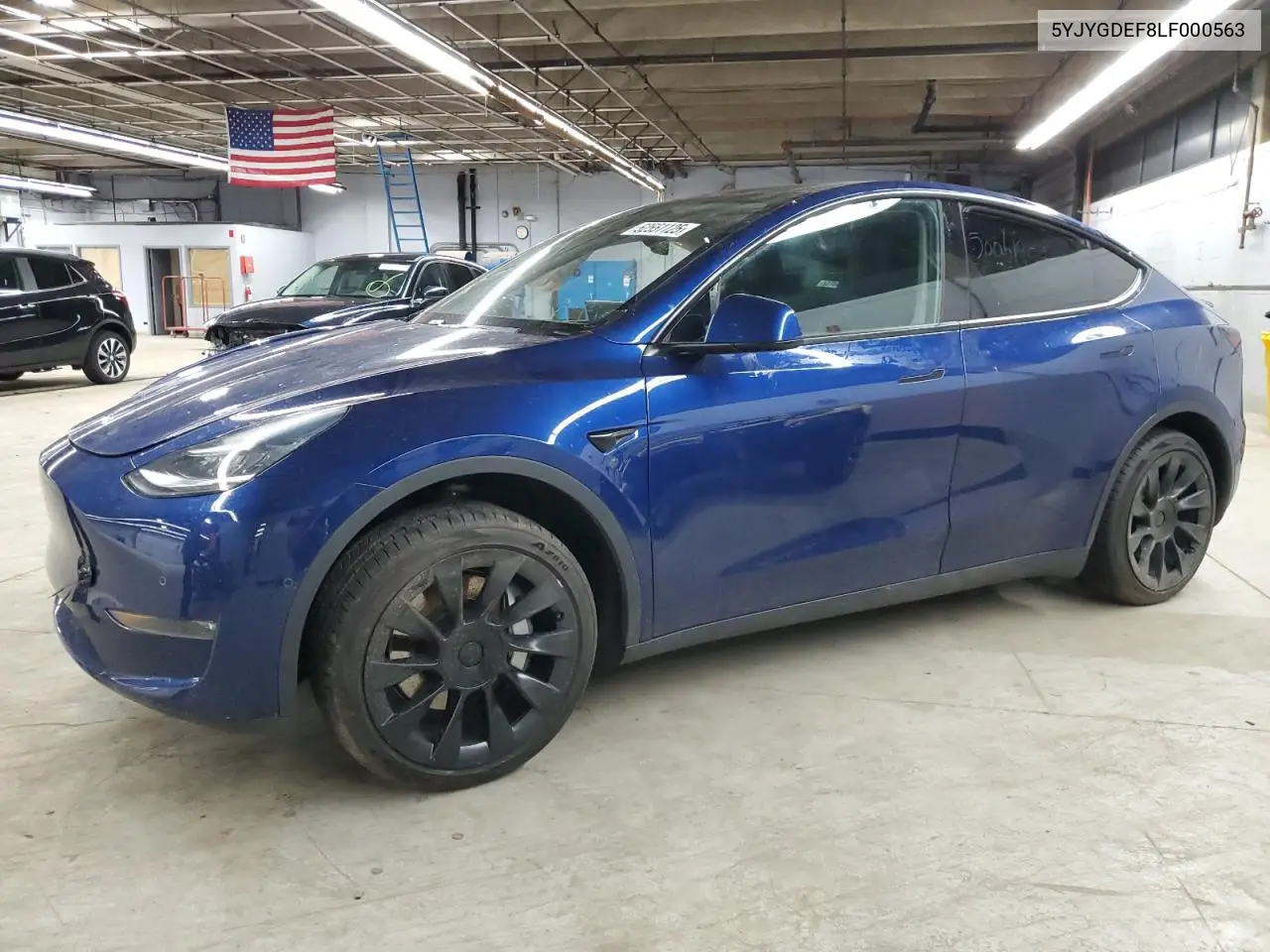 2020 Tesla Model Y VIN: 5YJYGDEF8LF000563 Lot: 52551125