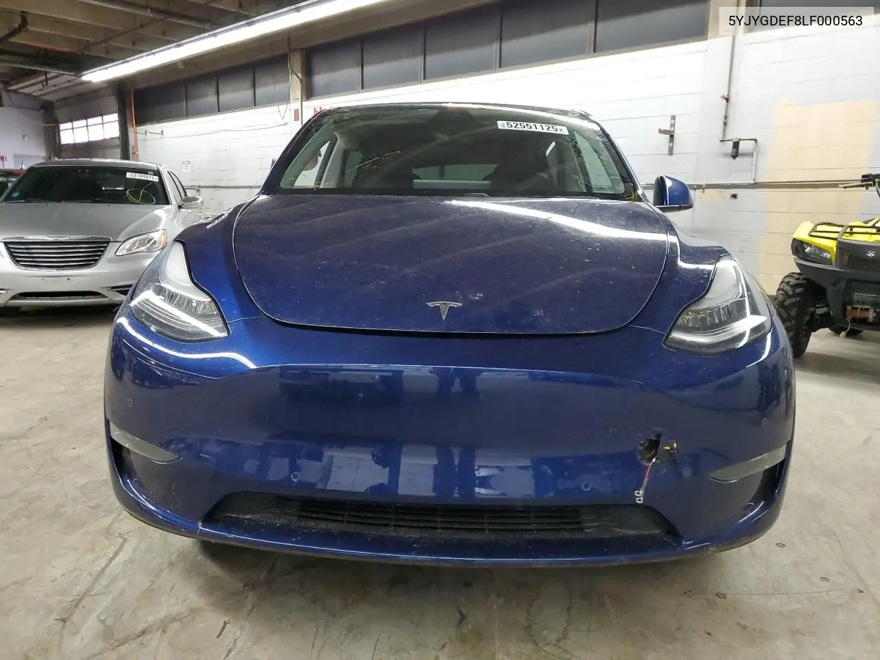 2020 Tesla Model Y VIN: 5YJYGDEF8LF000563 Lot: 52551125