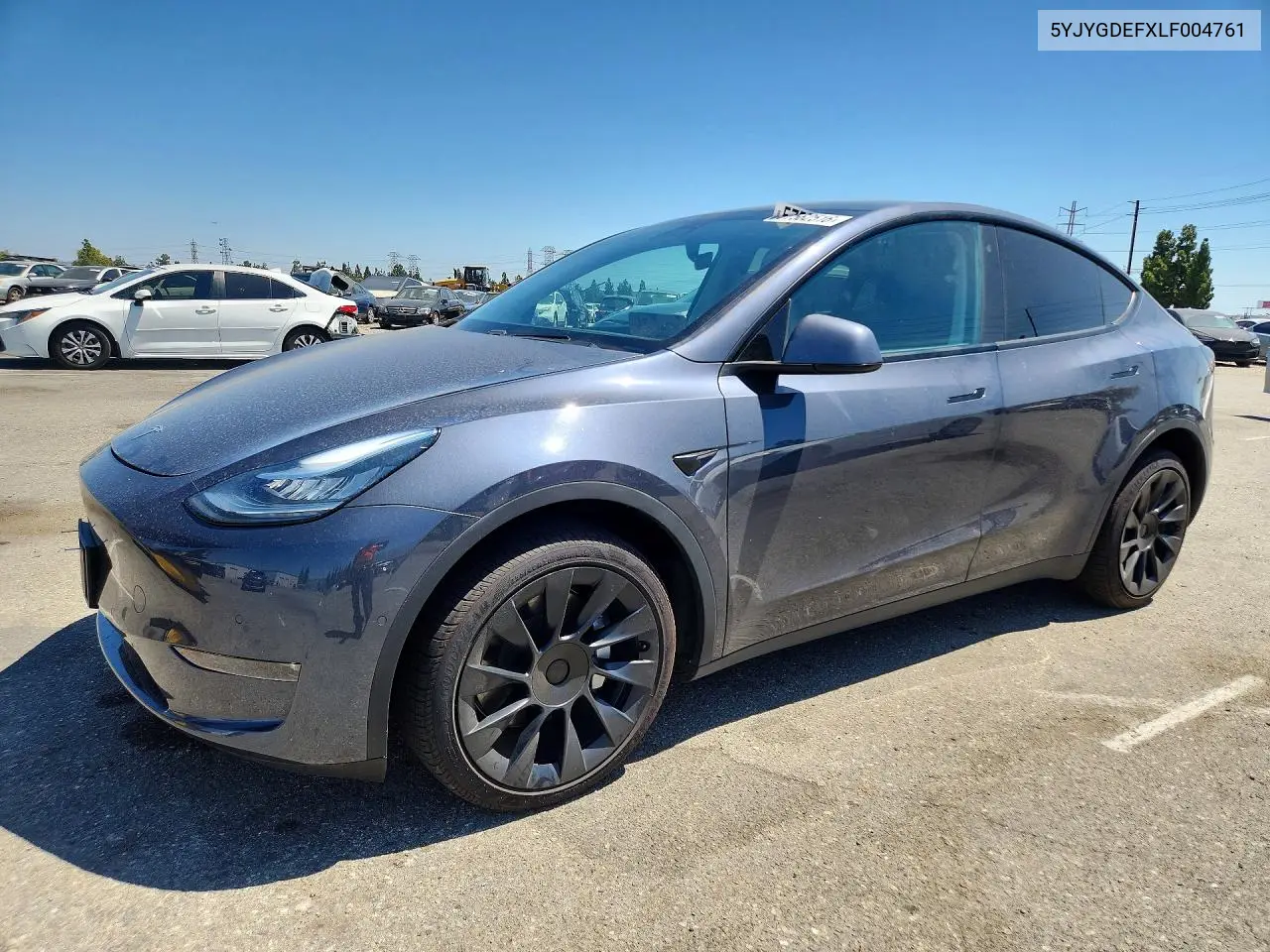 2020 Tesla Model Y VIN: 5YJYGDEFXLF004761 Lot: 57562516