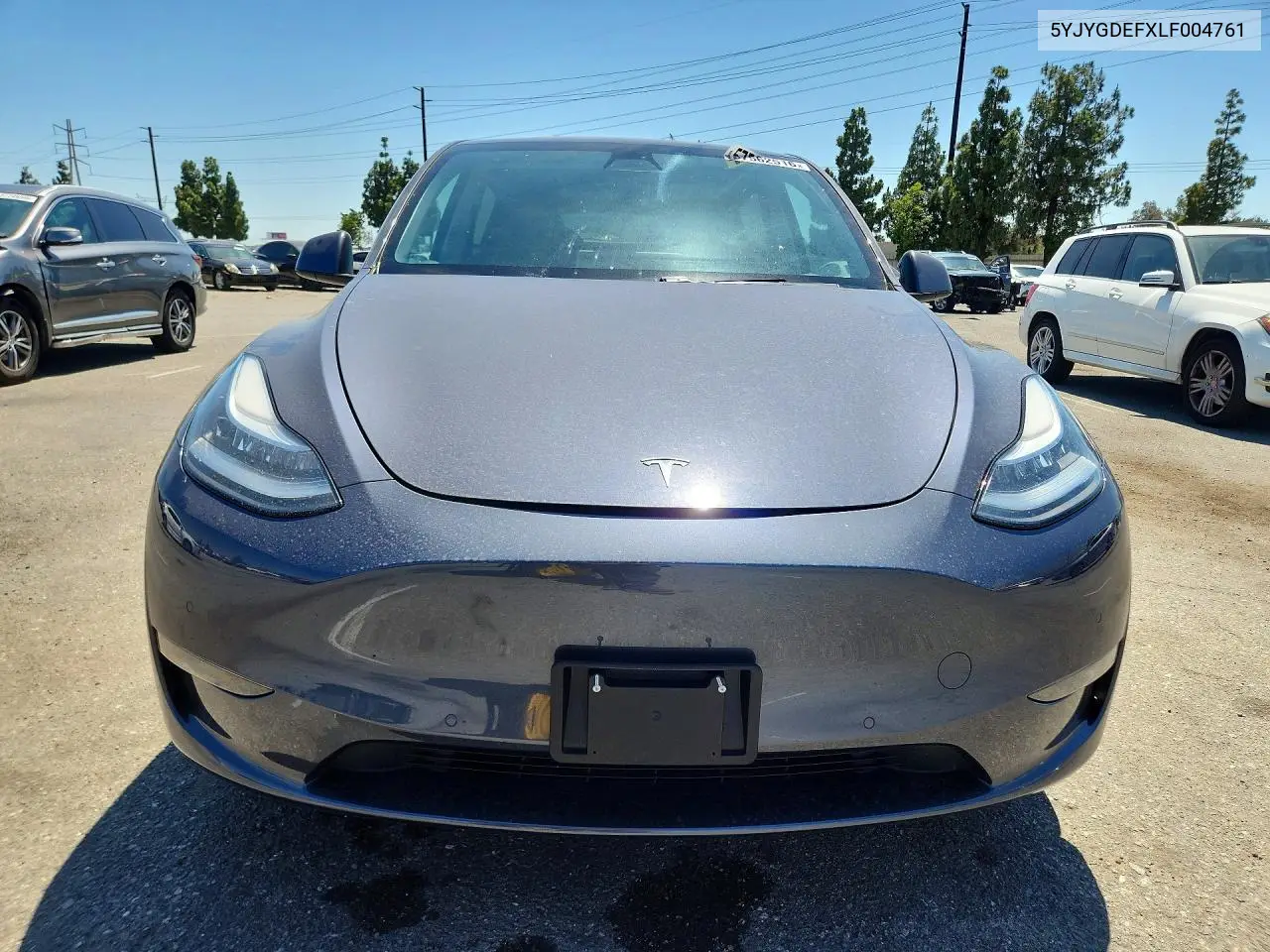 2020 Tesla Model Y VIN: 5YJYGDEFXLF004761 Lot: 57562516