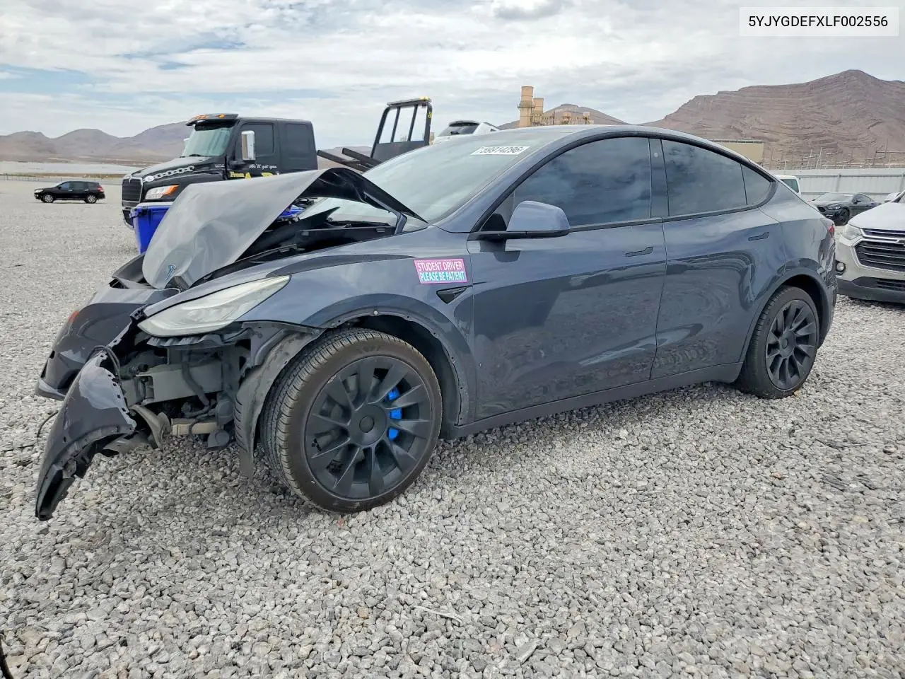 2020 Tesla Model Y VIN: 5YJYGDEFXLF002556 Lot: 59914296