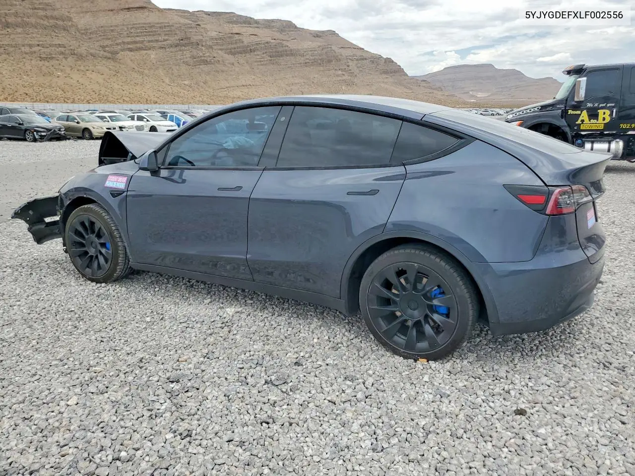 2020 Tesla Model Y VIN: 5YJYGDEFXLF002556 Lot: 59914296