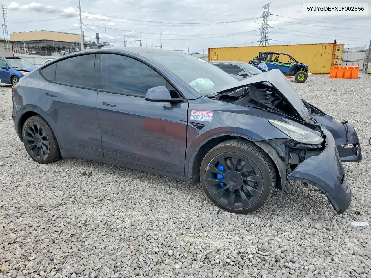 2020 Tesla Model Y VIN: 5YJYGDEFXLF002556 Lot: 59914296