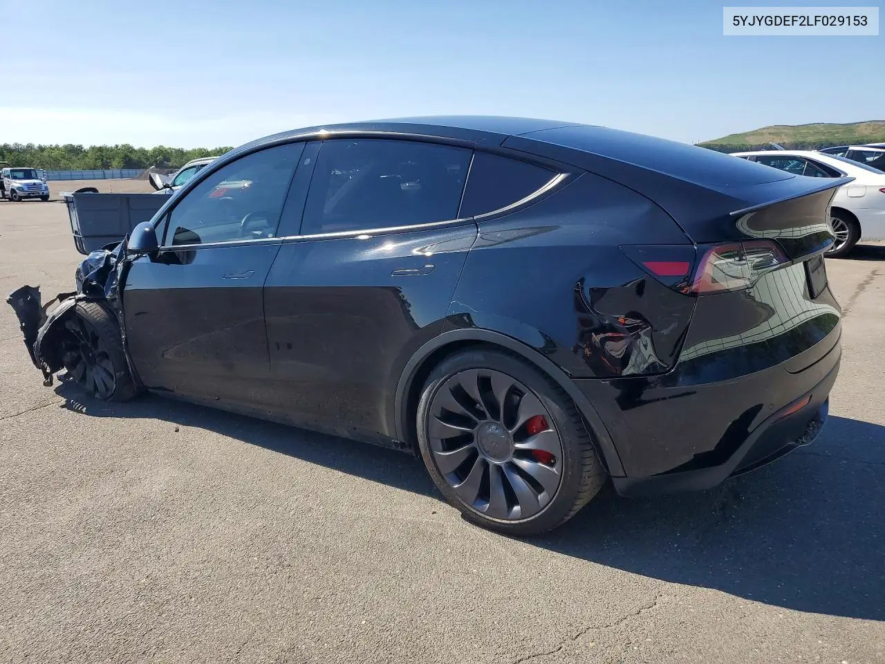 2020 Tesla Model Y VIN: 5YJYGDEF2LF029153 Lot: 61379606