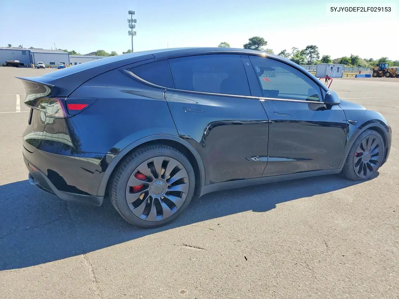 2020 Tesla Model Y VIN: 5YJYGDEF2LF029153 Lot: 61379606