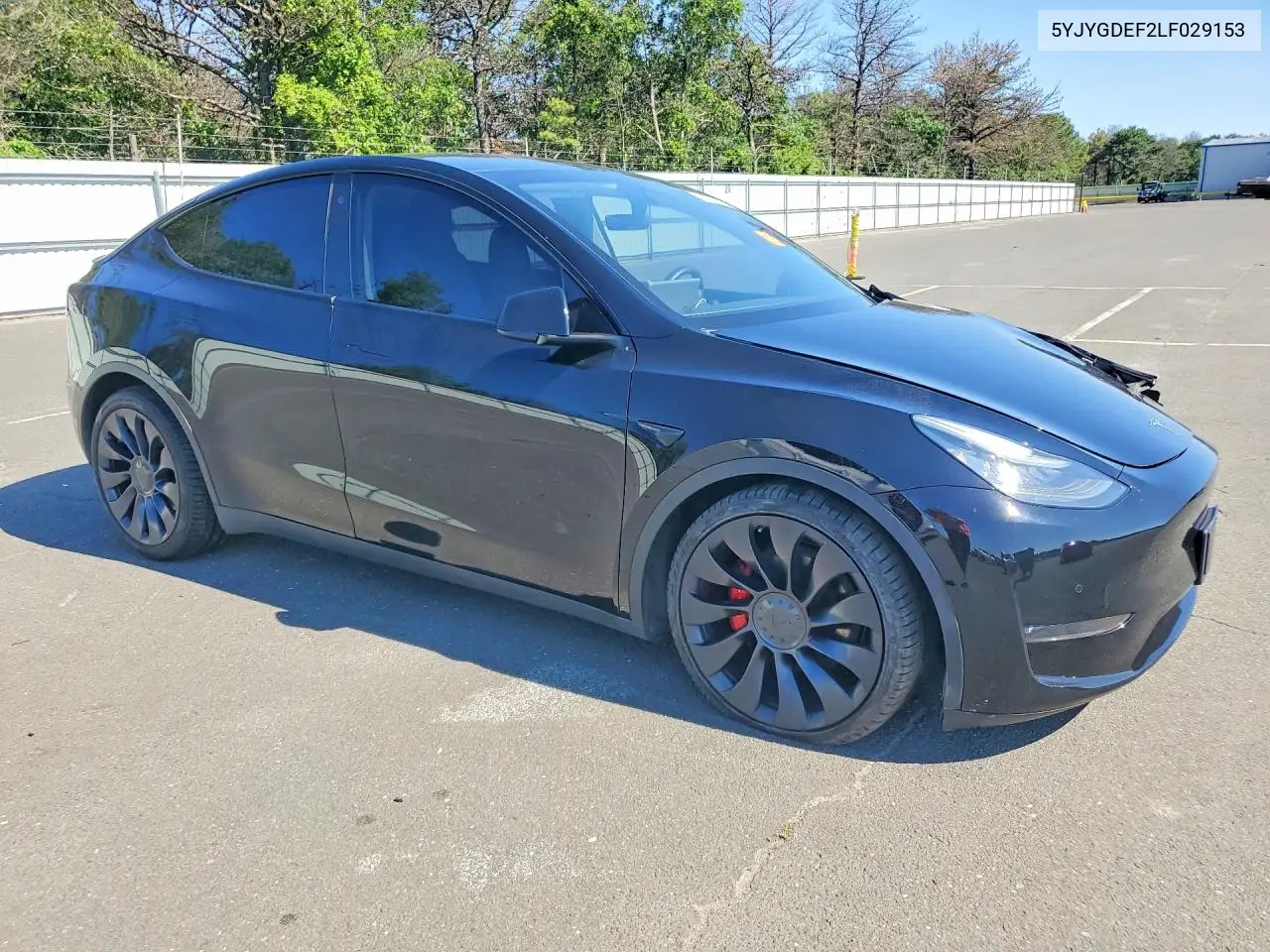 2020 Tesla Model Y VIN: 5YJYGDEF2LF029153 Lot: 61379606