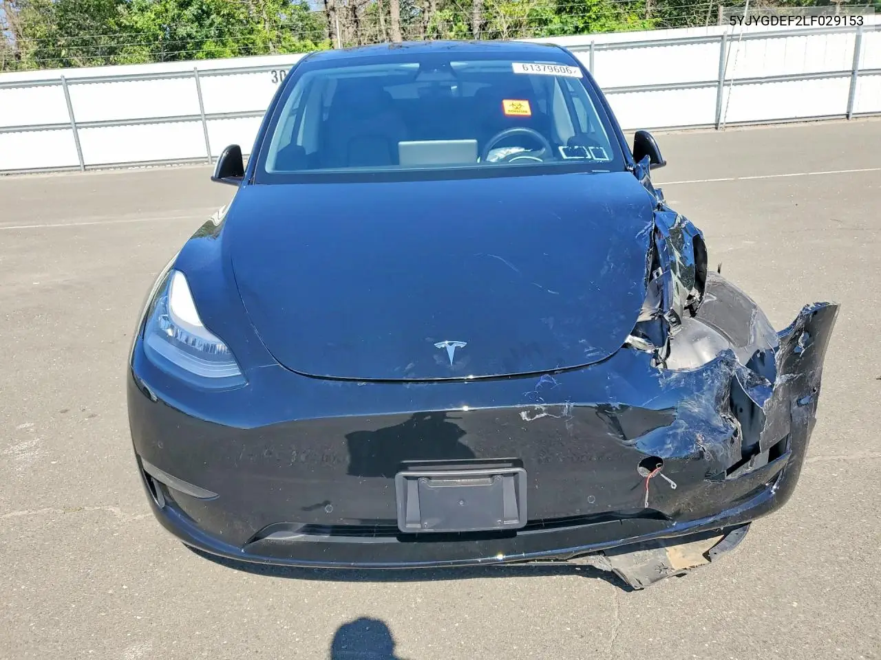 2020 Tesla Model Y VIN: 5YJYGDEF2LF029153 Lot: 61379606