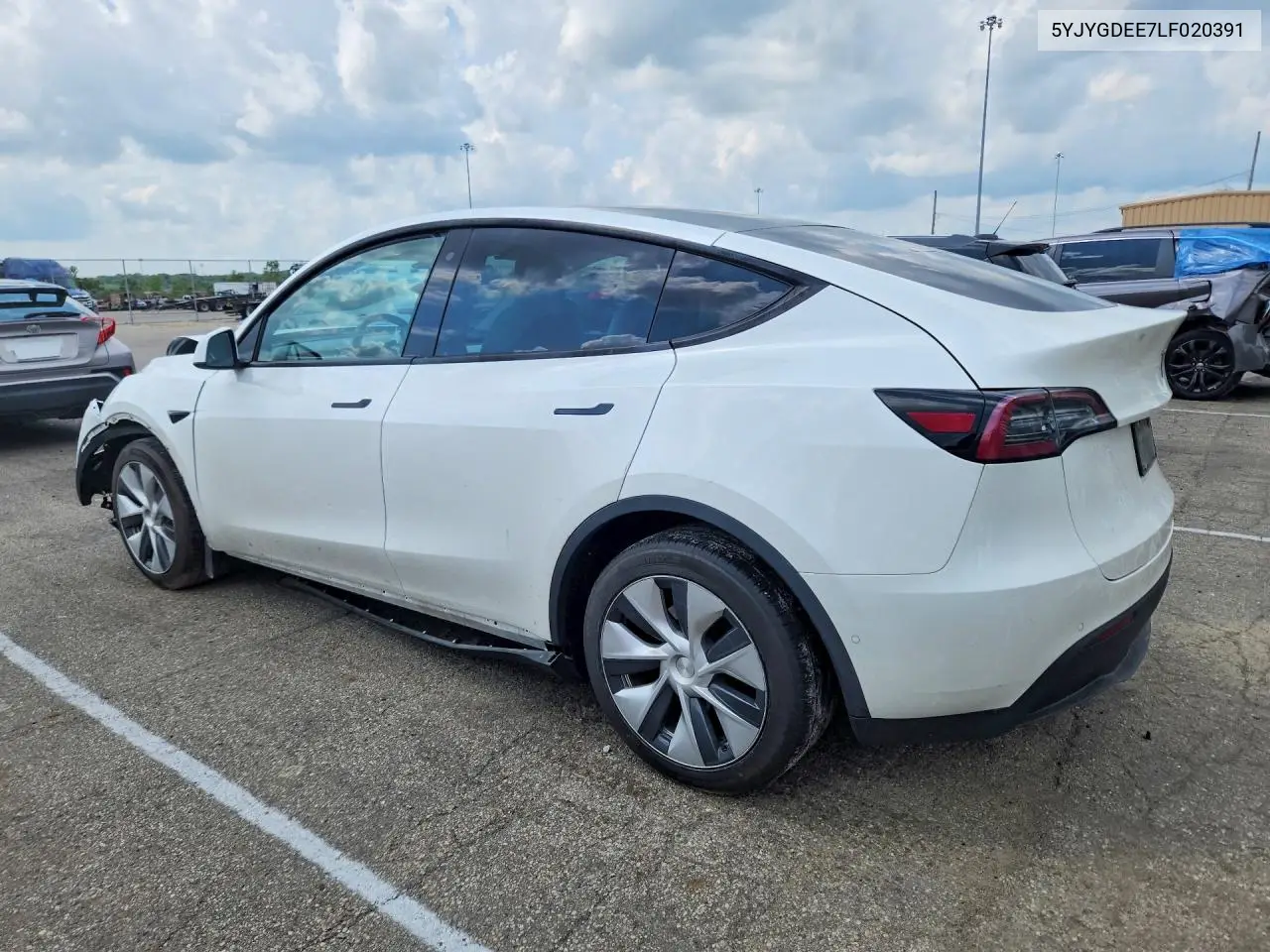2020 Tesla Model Y VIN: 5YJYGDEE7LF020391 Lot: 62159206