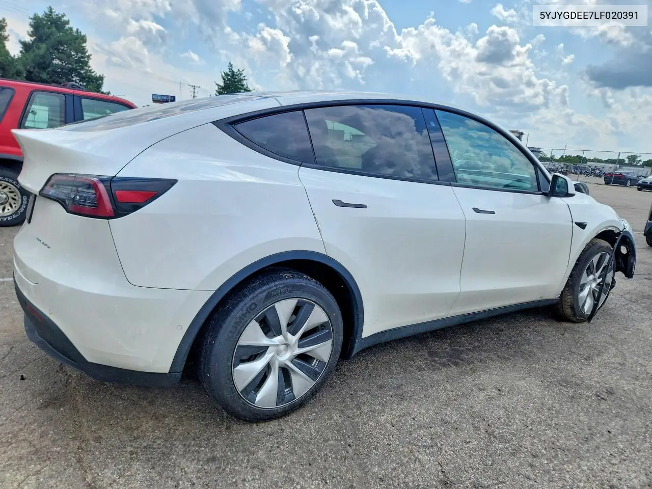 2020 Tesla Model Y VIN: 5YJYGDEE7LF020391 Lot: 62159206
