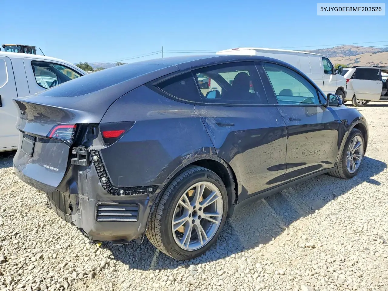 2021 Tesla Model Y VIN: 5YJYGDEE8MF203526 Lot: 55820746