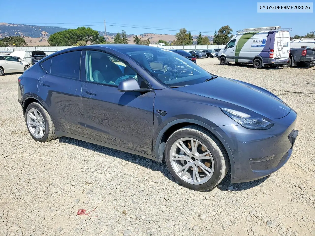 2021 Tesla Model Y VIN: 5YJYGDEE8MF203526 Lot: 55820746