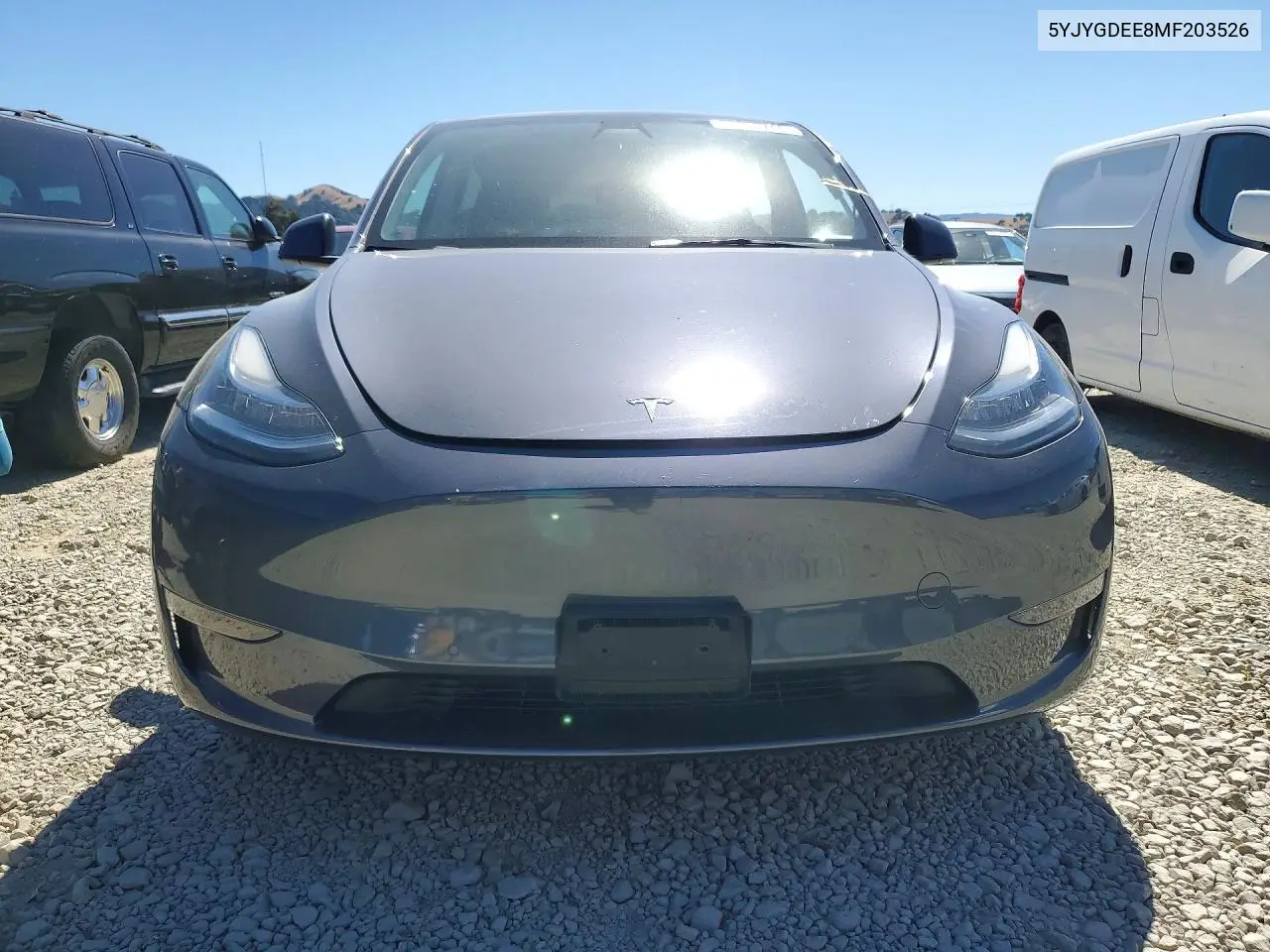 2021 Tesla Model Y VIN: 5YJYGDEE8MF203526 Lot: 55820746