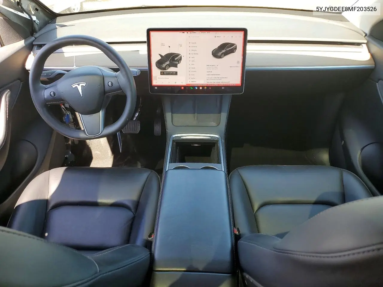 2021 Tesla Model Y VIN: 5YJYGDEE8MF203526 Lot: 55820746