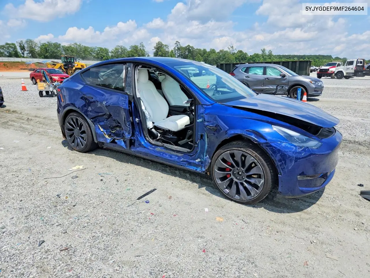 2021 Tesla Model Y VIN: 5YJYGDEF9MF264604 Lot: 56409176