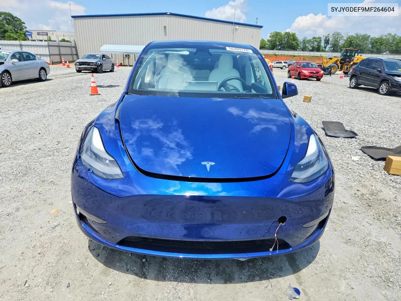 2021 Tesla Model Y VIN: 5YJYGDEF9MF264604 Lot: 56409176