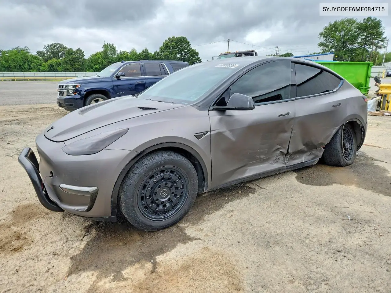 2021 Tesla Model Y VIN: 5YJYGDEE6MF084715 Lot: 57008856