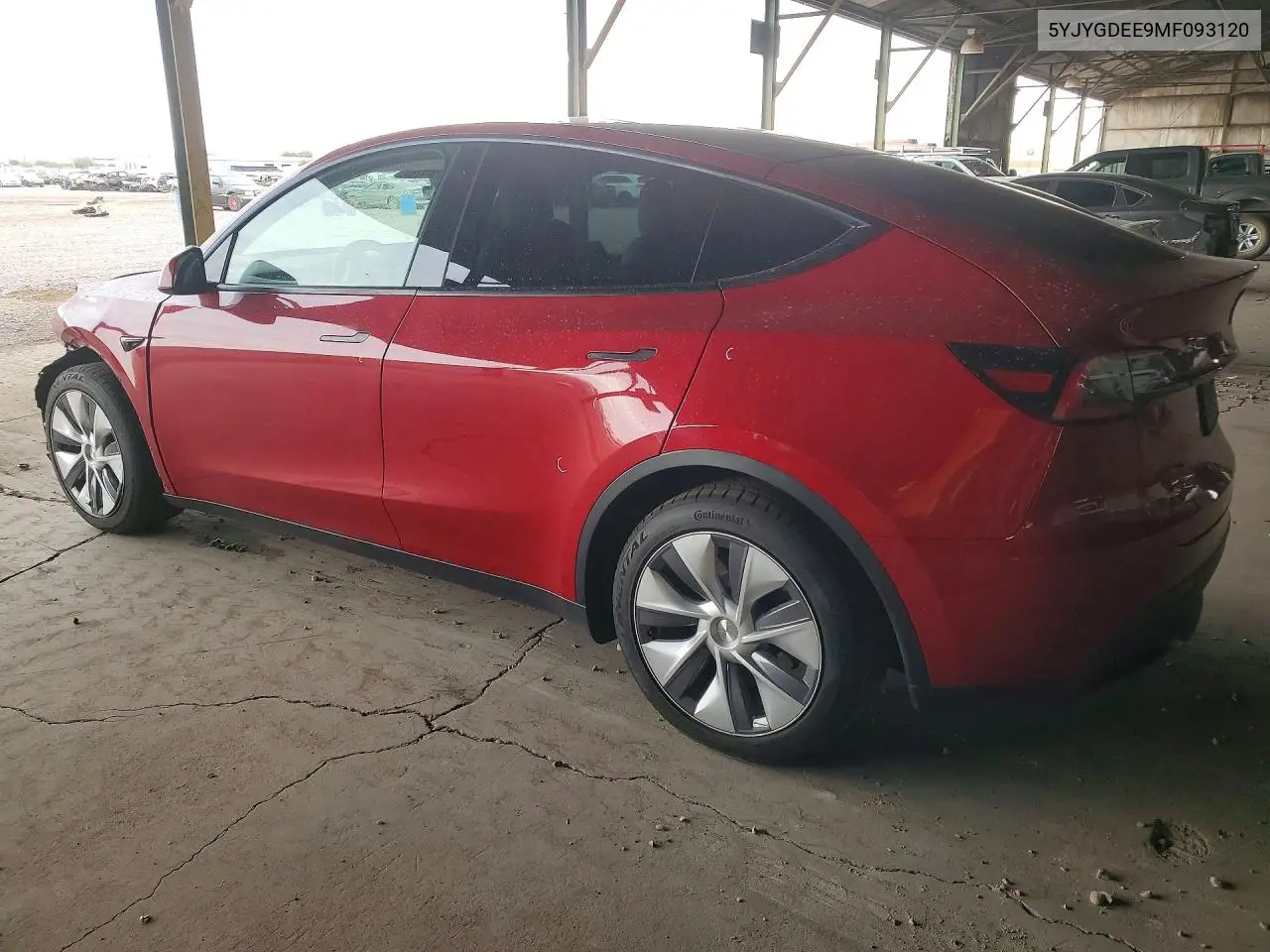 2021 Tesla Model Y VIN: 5YJYGDEE9MF093120 Lot: 57252806