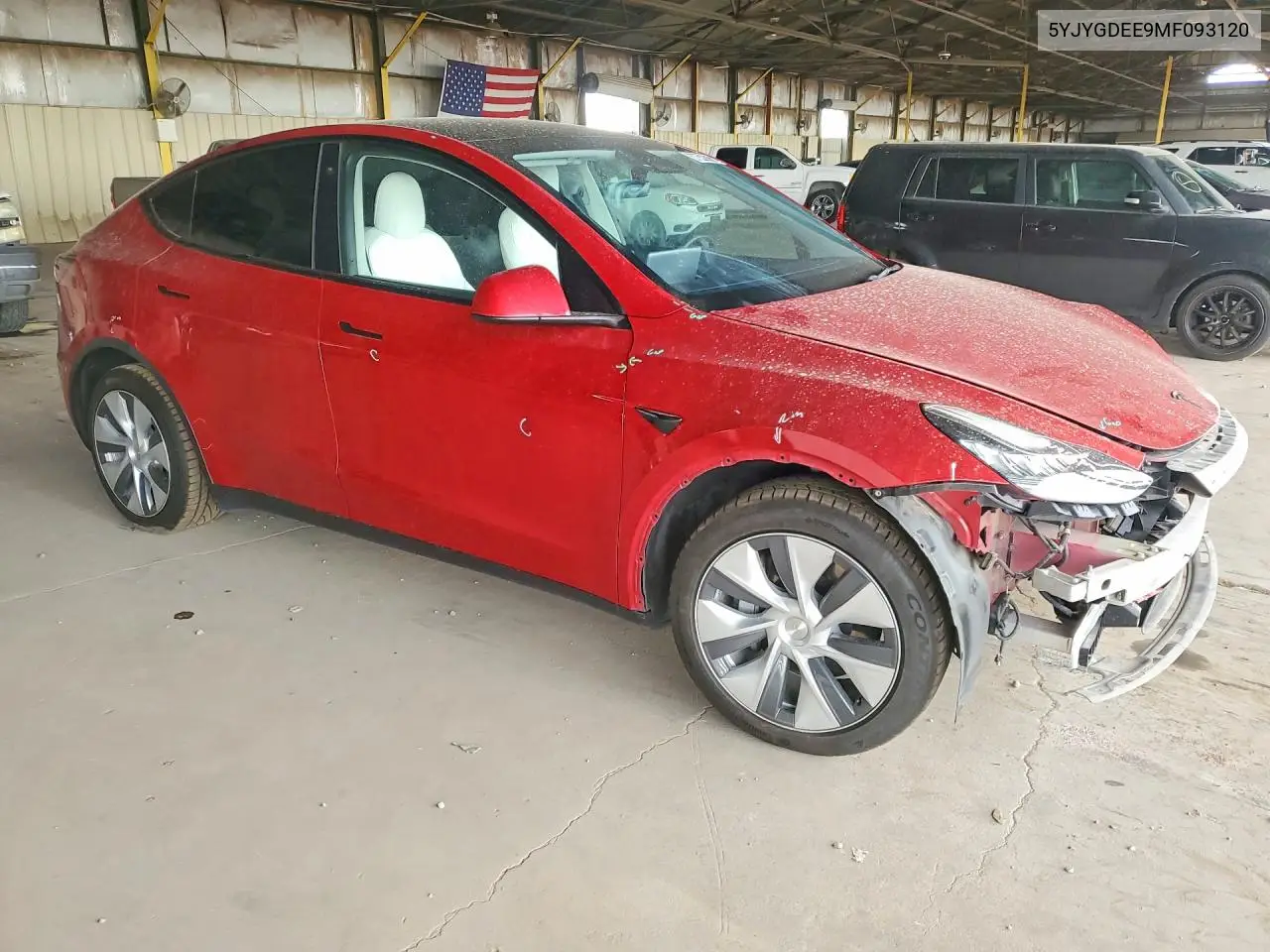 2021 Tesla Model Y VIN: 5YJYGDEE9MF093120 Lot: 57252806