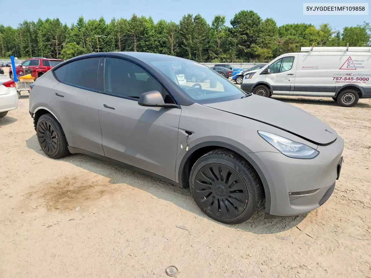 2021 Tesla Model Y VIN: 5YJYGDEE1MF109858 Lot: 58753296