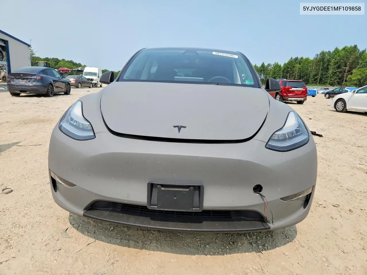 2021 Tesla Model Y VIN: 5YJYGDEE1MF109858 Lot: 58753296