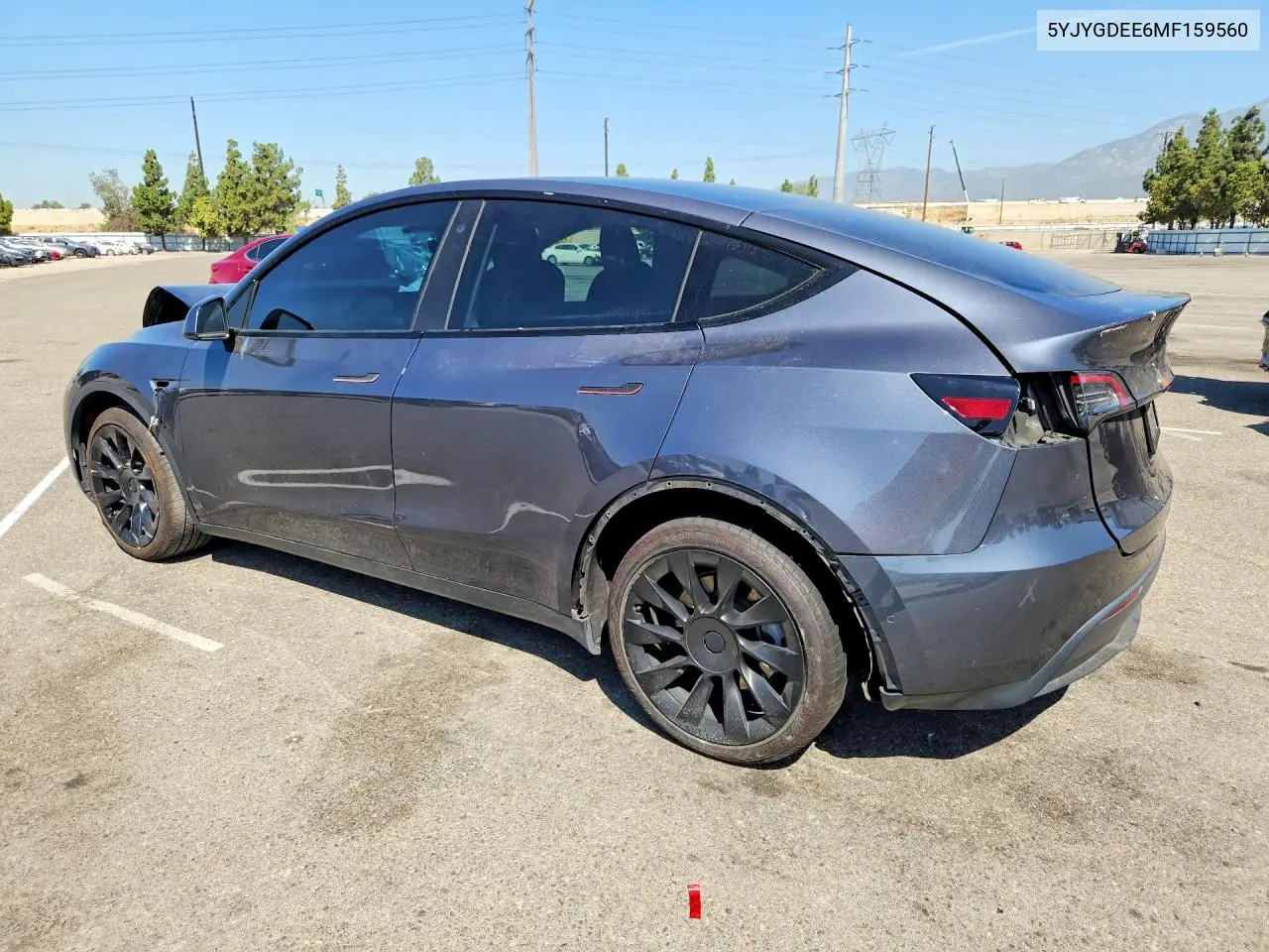 2021 Tesla Model Y VIN: 5YJYGDEE6MF159560 Lot: 59013656