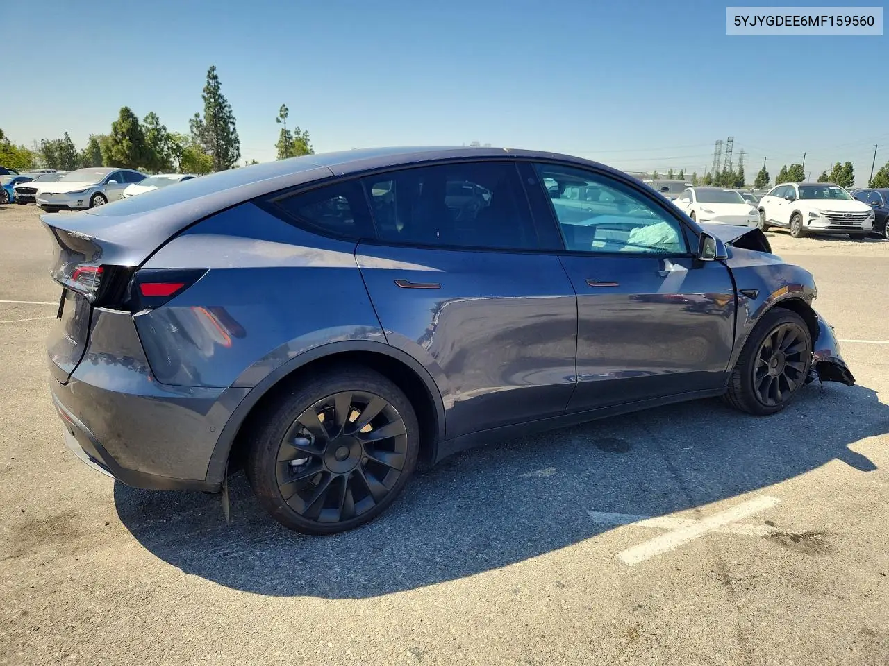 2021 Tesla Model Y VIN: 5YJYGDEE6MF159560 Lot: 59013656