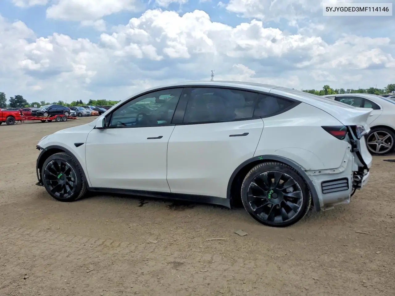 2021 Tesla Model Y VIN: 5YJYGDED3MF114146 Lot: 60137526