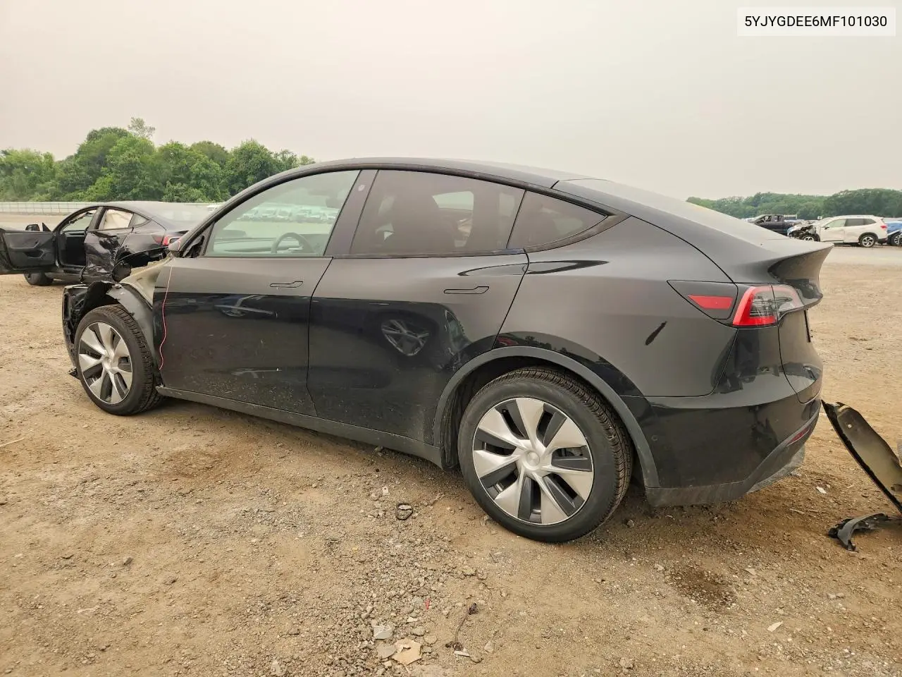 2021 Tesla Model Y VIN: 5YJYGDEE6MF101030 Lot: 60492336