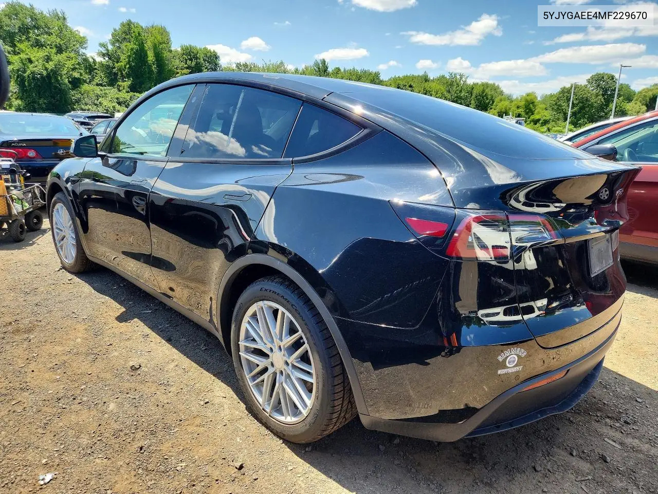 2021 Tesla Model Y VIN: 5YJYGAEE4MF229670 Lot: 60686816
