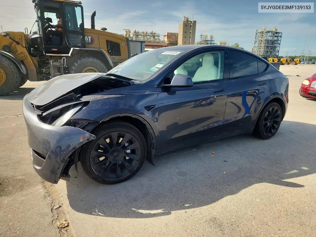 2021 Tesla Model Y VIN: 5YJYGDEE3MF139153 Lot: 60704436