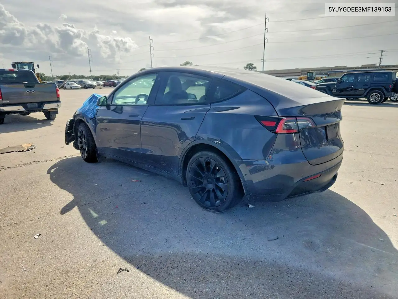 2021 Tesla Model Y VIN: 5YJYGDEE3MF139153 Lot: 60704436
